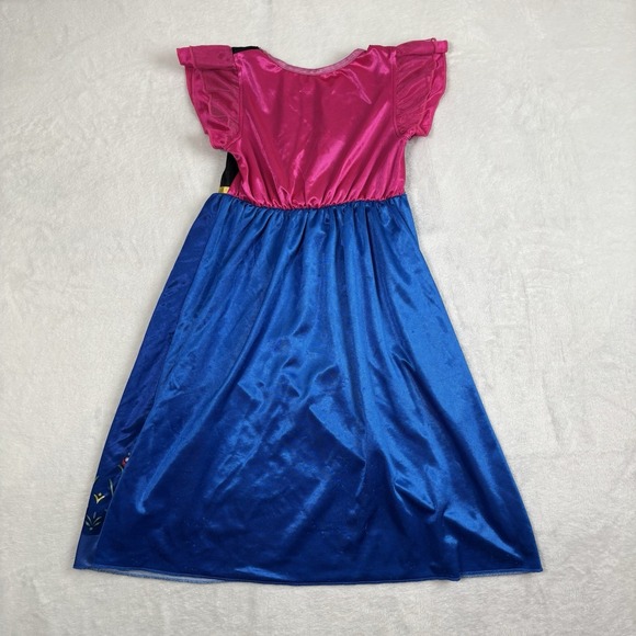 Disney Frozen Anna Nightgown Girls Size Small Flame Resistant Dress - Picture 5 of 7